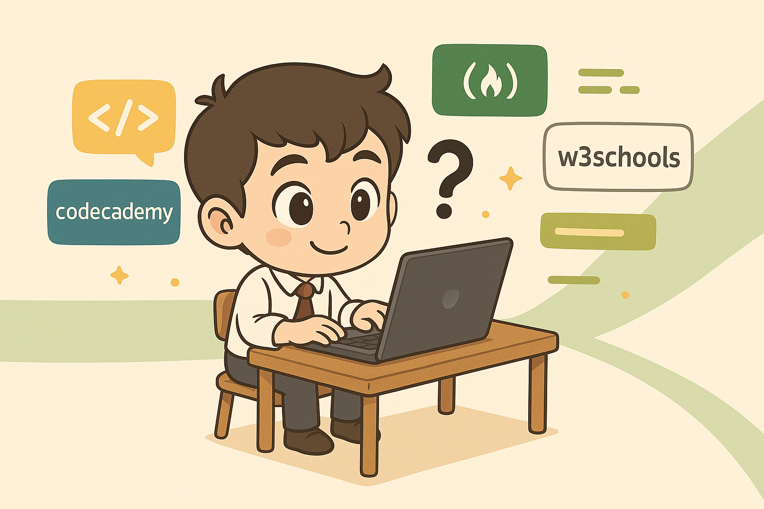 【2025年版】プログラミング独学におすすめの無料サイト6選｜初心者でも挫折しない学習法も紹介！ アイキャッチ画像